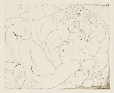 View full screen - View 1 of Lot 129. L'Étreinte. II (Bloch 259; Baer 339).