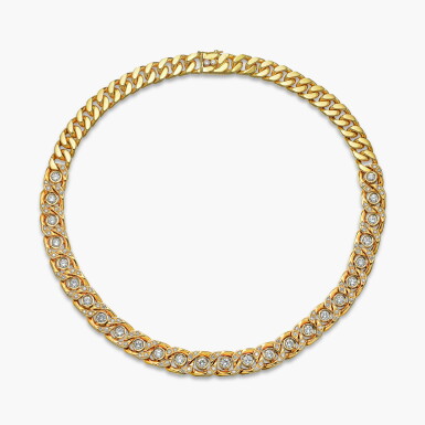 View full screen - View 1 of Lot 1282. Gold and Diamond Necklace | K金 配 鑽石 項鏈.