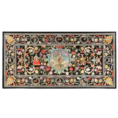 View full screen - View 1 of Lot 48. An Italian scagliola armorial table top, attributed to Giovanni Massa (1660-1741), early 18th century.