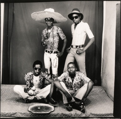 View full screen - View 1 of Lot 4. MALICK SIDIBÉ | AMIS DES ESPAGNOLES, 1968.