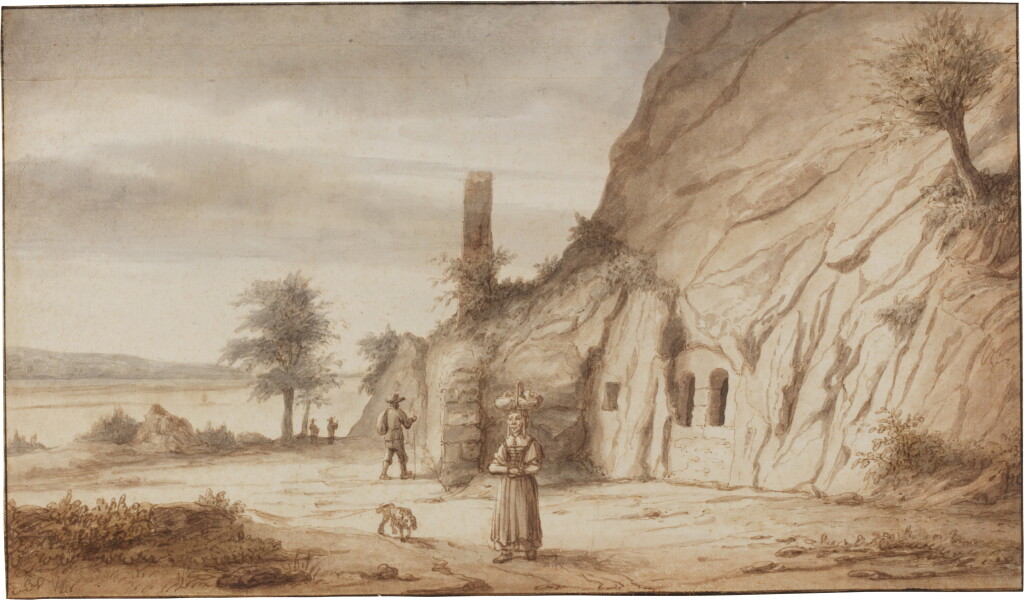 View full screen - View 1 of Lot 157. Cave dwellings near Saumur on the Loire.