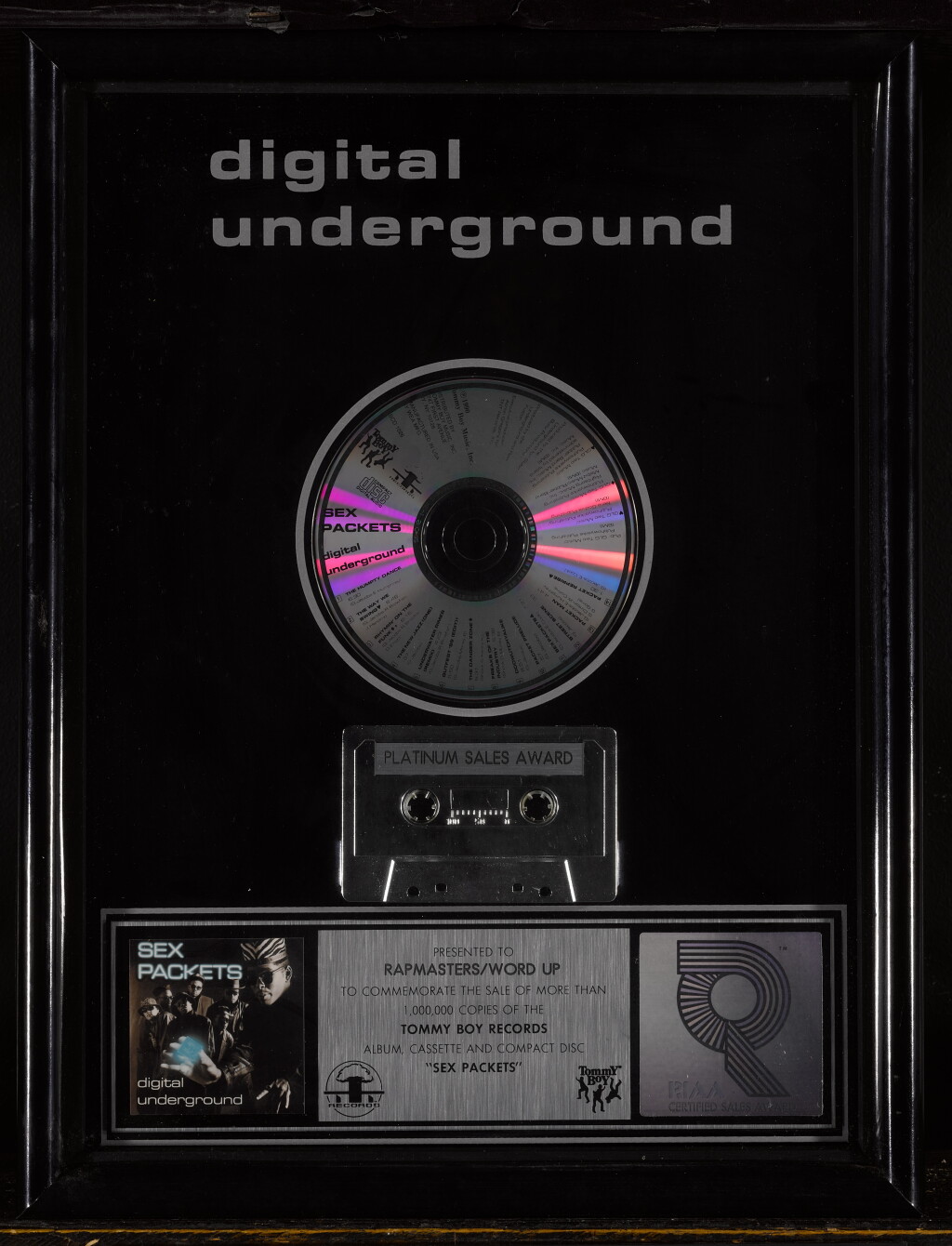View full screen - View 1 of Lot 57. “Sex Packets" platinum record plaque.