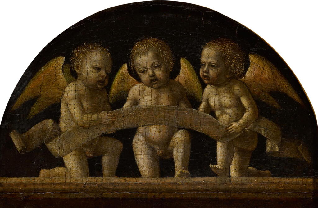 View full screen - View 1 of Lot 2. Three singing angels.