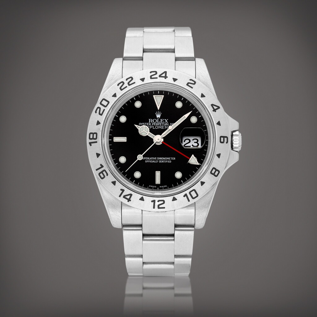 View full screen - View 1 of Lot 8708. Explorer II, Reference 16570 | A stainless steel wristwatch with date, 24 hours indication and bracelet, Circa 2000 | 勞力士 | Explorer II 型號16570 | 精鋼鏈帶腕錶,備日期及24小時顯示,約2000年製.