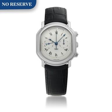 View full screen - View 1 of Lot 910. DANIEL ROTH | MASTER CHRONO STAINLESS STEEL CHRONOGRAPH WRISTWATCH CIRCA 2000.