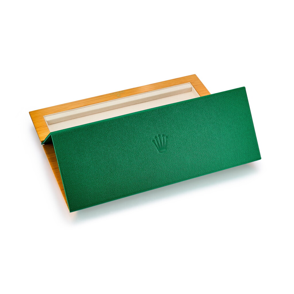 View full screen - View 1 of Lot 8290. A wooden base Ipad stand with leather cover, Made for Baselworld 2016 | 勞力士 木製 Ipad 座,備皮套,為2016年 Baselworld 而製.