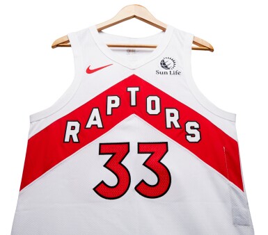 View full screen - View 1 of Lot 167. Gary Trent Jr. Toronto Raptors 2023-2024 Game Issued Association Edition Jersey .