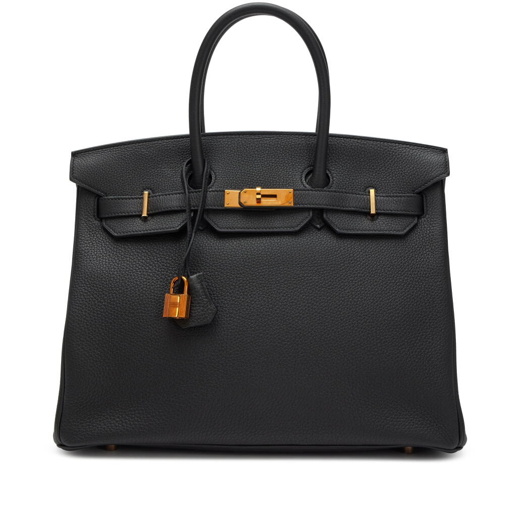 View full screen - View 1 of Lot 69. Black Togo Birkin 35 Rose Gold Hardware, 2018.