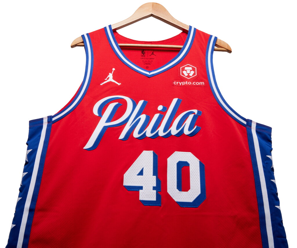 View full screen - View 1 of Lot 174. Nicolas Batum Philadelphia 76ers 2024 NBA Playoffs Eastern Conference Round 1 Game Worn Statement Edition Jersey | Game 1.