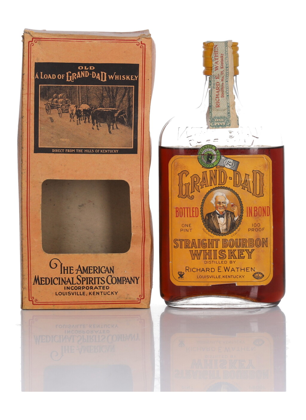 View full screen - View 1 of Lot 272. Old Grand-Dad 100 Proof 1916 (1 Bottle Pint).
