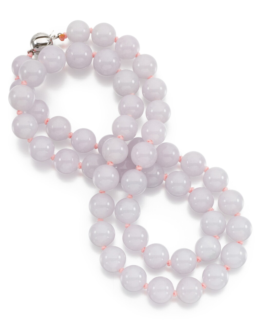 View full screen - View 1 of Lot 227. JADEITE BEAD NECKLACE.