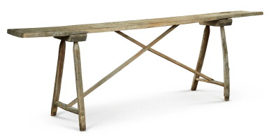 View full screen - View 1 of Lot 2. A FRENCH PINE 'LAVANDIÈRE' TABLE, PROBABLY 19TH CENTURY.