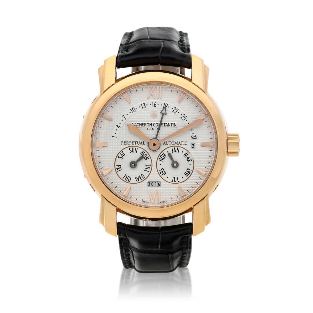 View full screen - View 1 of Lot 25. Reference 47031/1 A pink gold automatic perpetual calendar wristwatch, Circa 2007.