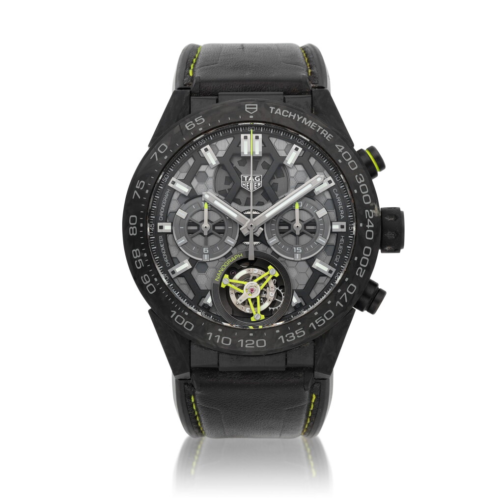 View full screen - View 1 of Lot 48. Carrera Tourbillon Nanograph, ref. CAR5A8K | A limited edition titanium toubillon chronograph wristwatch | Circa 2019.