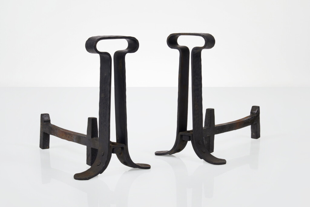 View full screen - View 1 of Lot 446. Pair of Andirons.