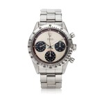 Reference 6239 'Paul Newman' Daytona A stainless steel chronograph wristwatch with registers and bracelet, Circa 1968