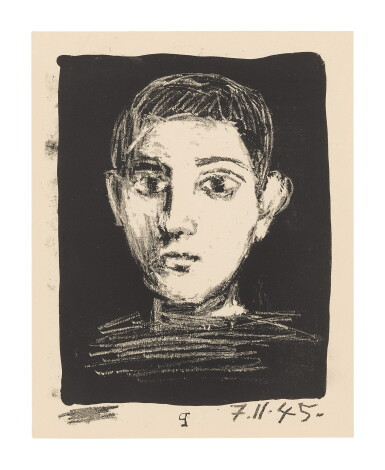 View full screen - View 1 of Lot 9. PABLO PICASSO | TÊTE DE JEUNE GARÇON (B. 378; M. 8).