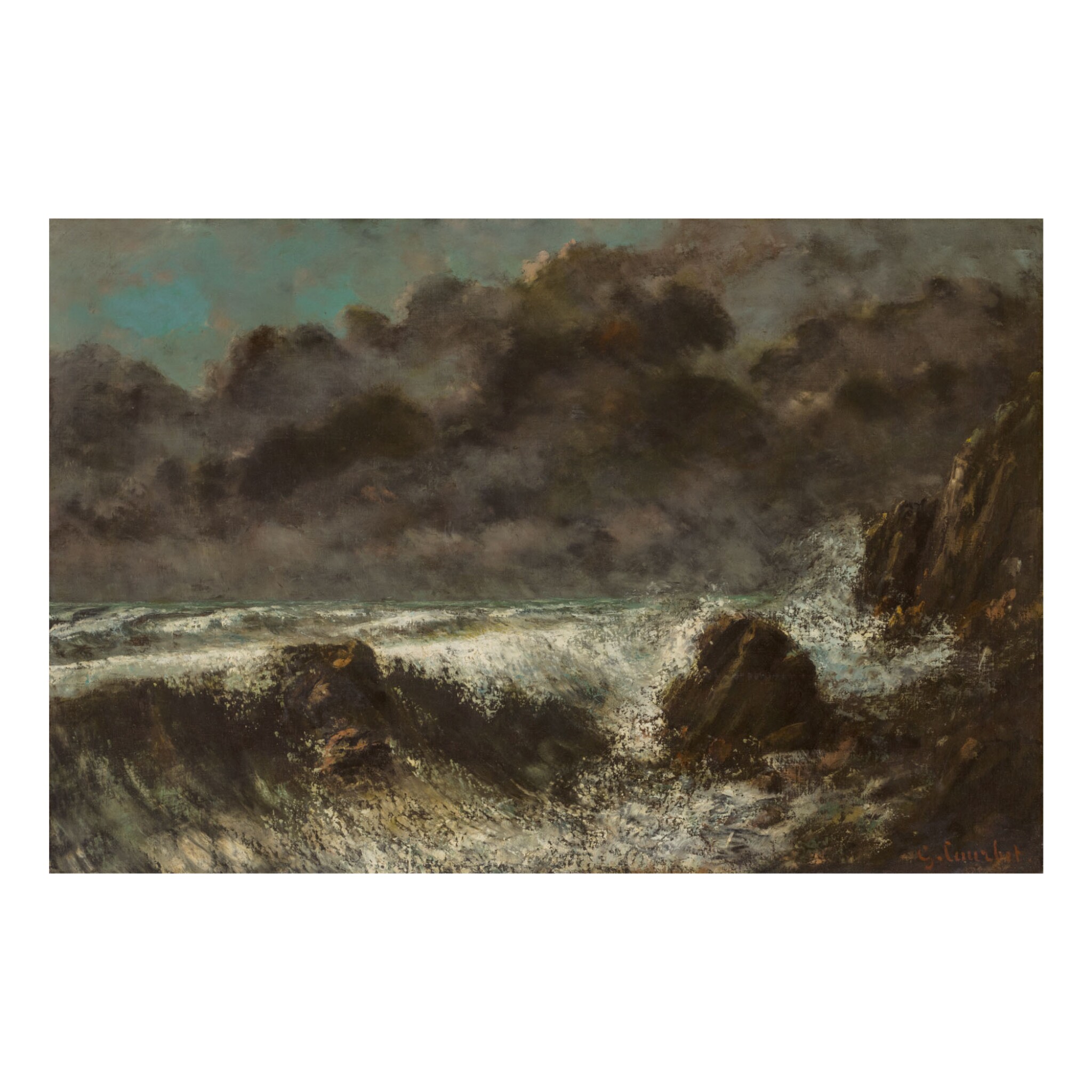 Gustave Courbet La Mer Orageuse 19th Century European Art Sotheby S Gustave Courbet La Mer Orageuse 19th Century European Art Sotheby S