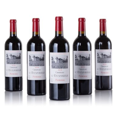 View full screen - View 1 of Lot 206. Château l'Evangile 2016 (5 BT).