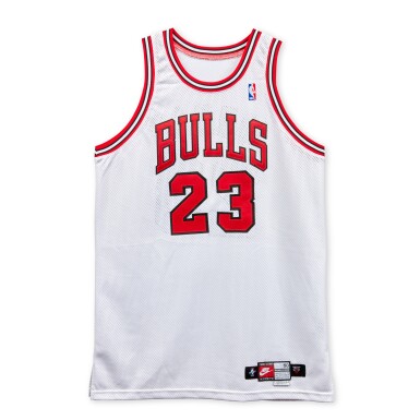 View full screen - View 1 of Lot 6. Michael Jordan 1998 'The Last Dance' Chicago Bulls Signed & Game Worn Jersey | Matched to 2 Games.