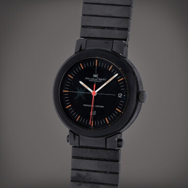 View full screen - View 1 of Lot 274. 'Khanjar' Compass | A PVD-coated aluminum wristwatch with date and bracelet | Circa 1980.