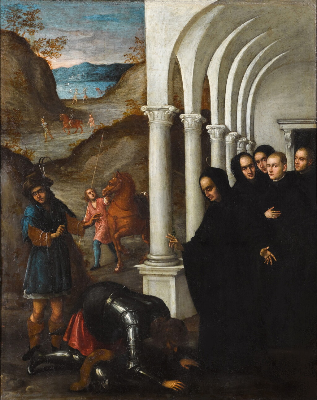 View full screen - View 1 of Lot 200. The Miracle of St Benedict and the Visigoth, Zalla.