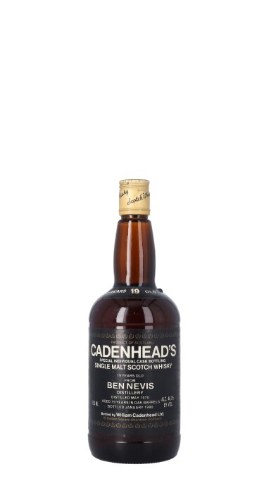 View full screen - View 1 of Lot 5316. Ben Nevis Cadenhead's Dumpy 19 Year Old 46.0 abv 1970 (1 BT75).