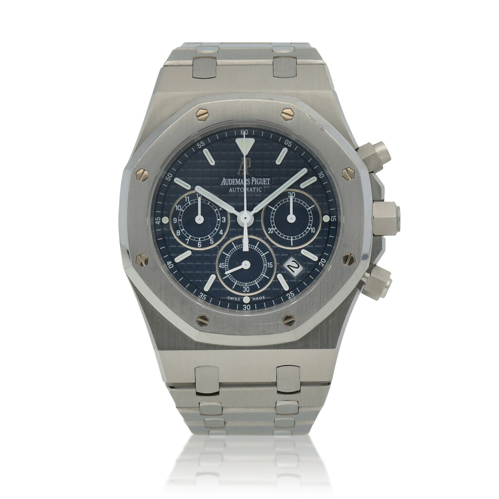 View full screen - View 1 of Lot 23. Royal Oak, Ref. 25860ST.OO.1110ST.04, Stainless steel chronograph wristwatch with date and bracelet Circa 2006 | 愛彼 | 25860ST.OO.1110ST.04型號「Royal Oak」精鋼計時鍊帶腕錶備日期顯示,約2006年製.