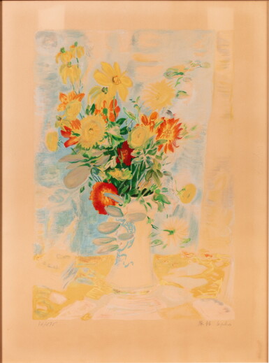 View full screen - View 1 of Lot 22. Le Pho (1907-2001), Vase of flowers | 黎譜 (1907-2001), 花卉.