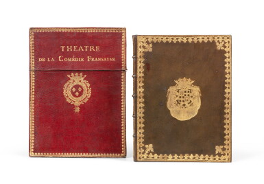 View full screen - View 1 of Lot 97. Livret de l'opéra Dardanus. 1760. In-4. Maroquin aux armes du comte de Provence..