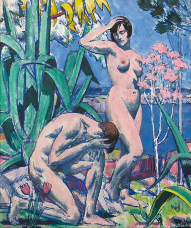 View full screen - View 1 of Lot 53. FRANCIS CAMPBELL BOILEAU CADELL, R.S.A., R.S.W. | ADAM AND EVE.