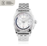 Breitling Galactic Unitime, Ref. WB3510 Stainless steel world time wristwatch with date and bracelet Circa 2016