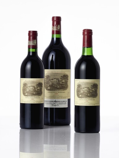 View full screen - View 1 of Lot 6247. Château Lafite 1986 (8 BT).