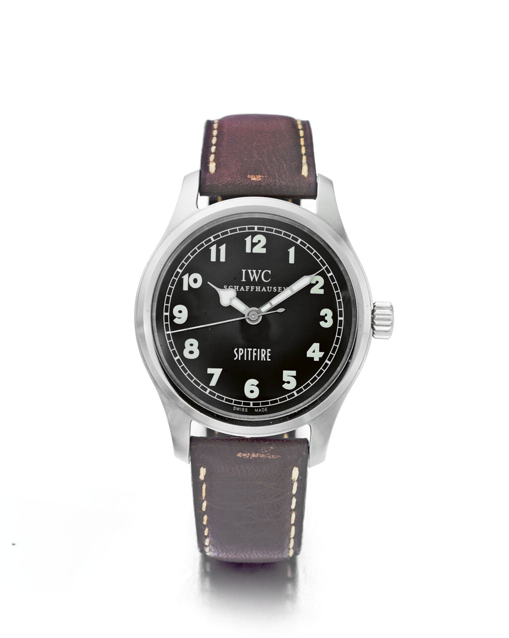 View full screen - View 1 of Lot 46. IWC | MARK XV SPITFIRE REF 3253, A LIMITED EDITION STAINLESS STEEL AUTOMATIC WRISTWATCH CIRCA 2002 .