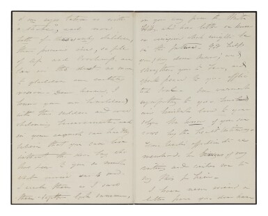 View full screen - View 1 of Lot 63. JANE MEANS PIERCE | A melancholy letter by a reclusive First Lady.
