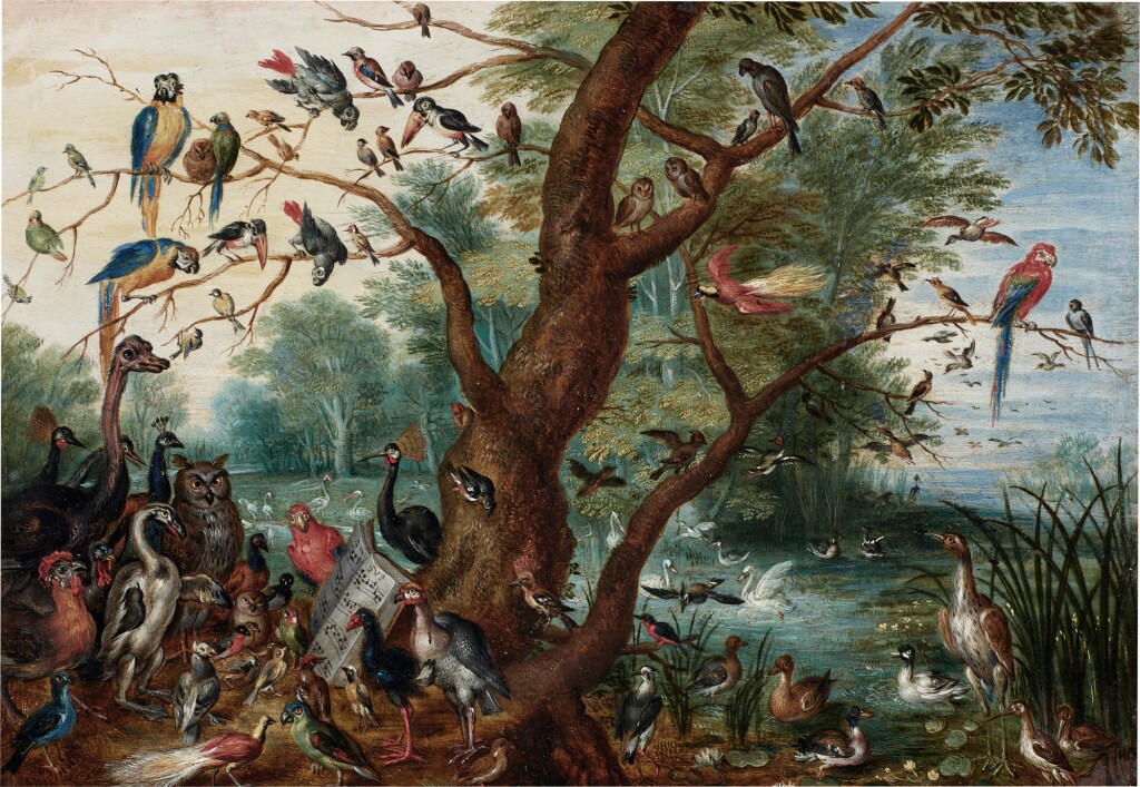 Follower of Jan Brueghel the Elder — A concert of birds, or an Allegory of Sound