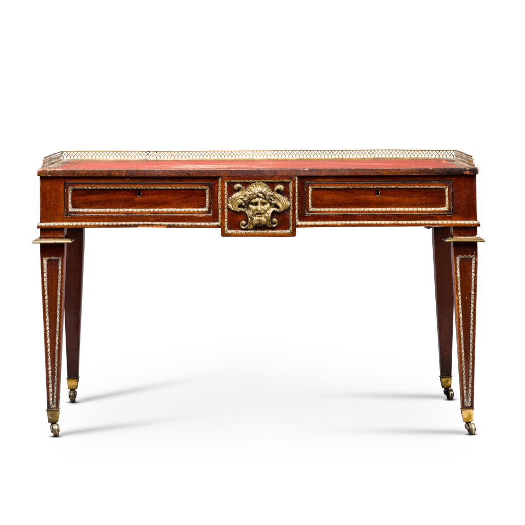全螢幕檢視 - 查看106A Regency brass-mounted and mahogany library desk, circa 1815, in the manner of John Mclean的1