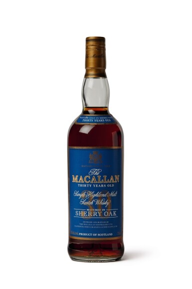 View full screen - View 1 of Lot 4. The Macallan, 30 Years Old (Blue Label).