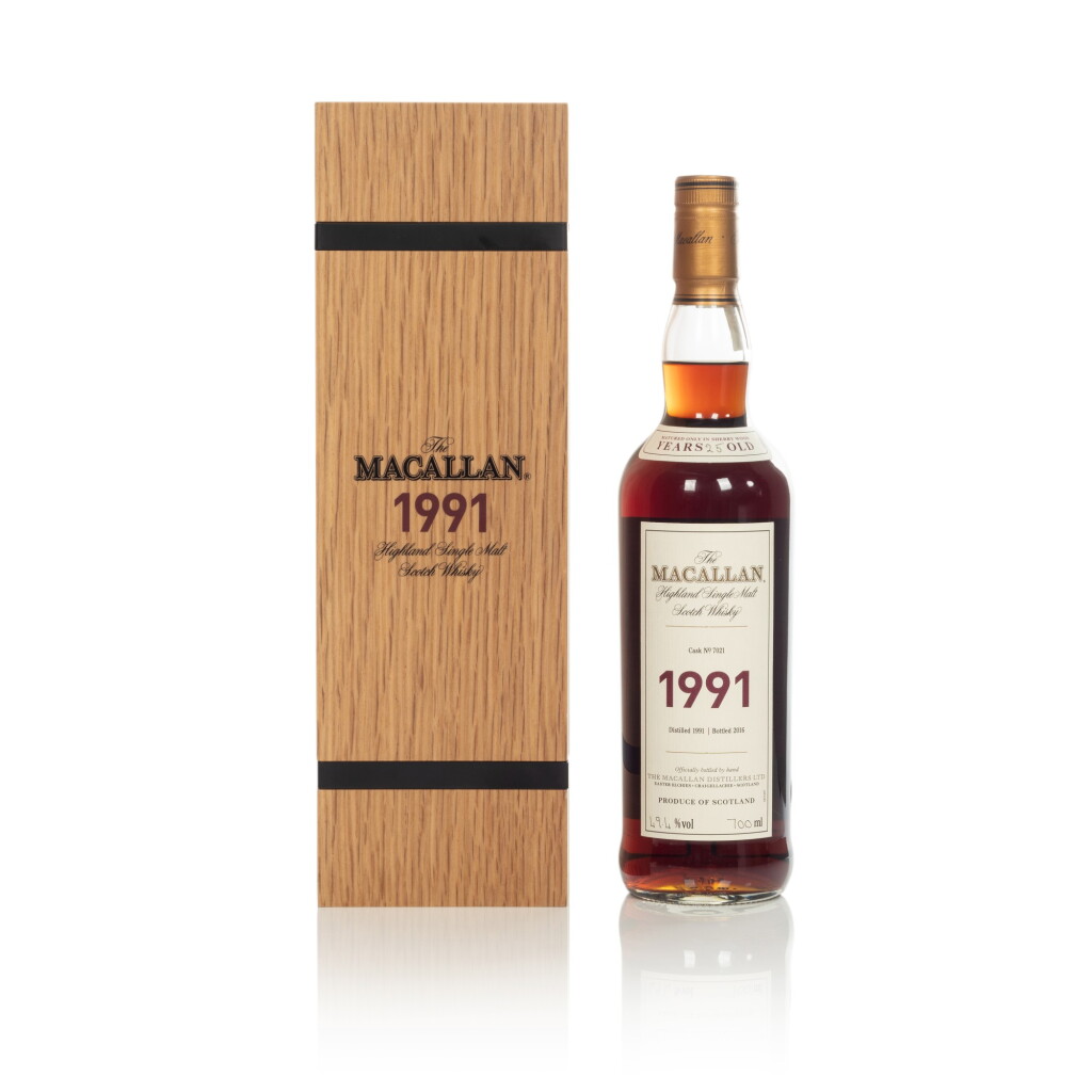 View full screen - View 1 of Lot 11. The Macallan Fine & Rare 25 Year Old 49.4 abv 1991 (1 BT70).
