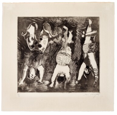 View full screen - View 1 of Lot 81. Drei Akrobaten (Les trois acrobates).