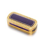 A gold and enamel snuff box, Friedrich Fyrwald, Stockholm, 1788