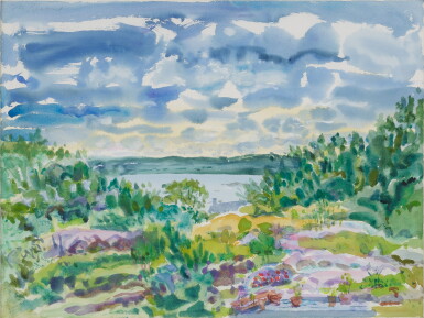 View full screen - View 1 of Lot 557. Clouds Over Ledge.