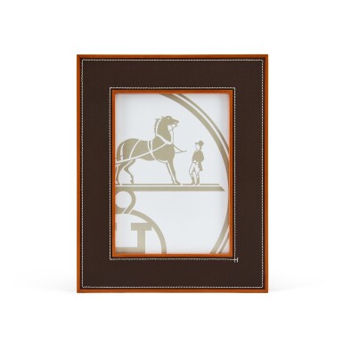 View full screen - View 1 of Lot 7909. Ebene Chèvre and Mahogany Wood Pleiade Picture Frame.