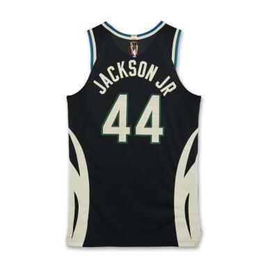 View full screen - View 1 of Lot 24. Andre Jackson Jr. 'NBA Cup Finals Championship Clinching' Milwaukee Bucks Game Worn Statement Edition Jersey | Matched to 3 Games.