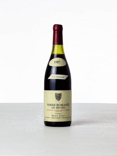 View full screen - View 1 of Lot 5056. Vosne Romanée, Les Brûlées 1987 Henri Jayer (1 BT).