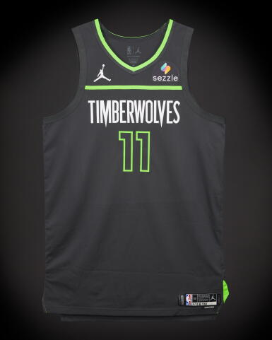 View full screen - View 1 of Lot 55. Naz Reid Minnesota Timberwolves 2026 NBA Playoffs Western Conference Round 1 Game Worn Statement Edition Jersey | Game 1.