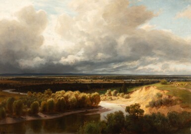 View full screen - View 1 of Lot 43. Thunderstorm by the Ammer River.
