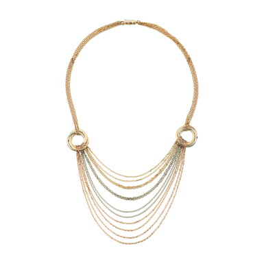 View full screen - View 1 of Lot 250. Gold necklace 'Trinity' .