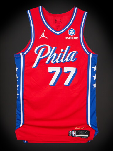VJ Edgecombe 'Rookie Year' Philadelphia 76ers 2025-2026 Emirates NBA Cup Game Worn Statement Edition Jersey