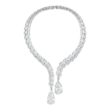 View full screen - View 1 of Lot 78. A Magnificent Diamond Necklace.